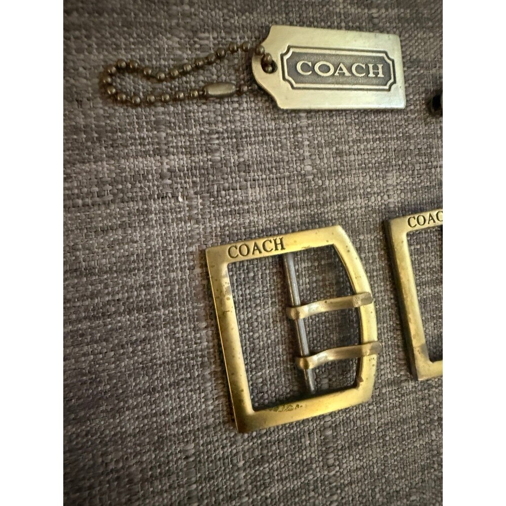 Vintage Lot of COACH Logo Metal Accessories - Picture 2 of 7